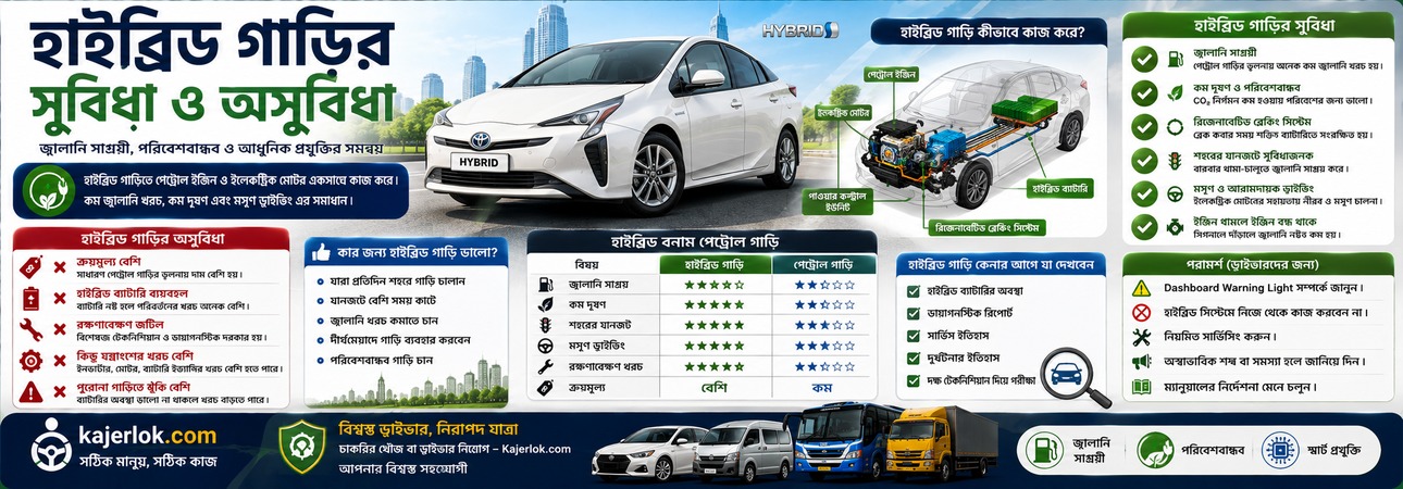 হাইব্রিড গাড়ির সুবিধা ও অসুবিধা | Hybrid Car কি আপনার জন্য ভালো?
